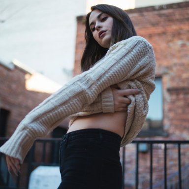 girl in sweater