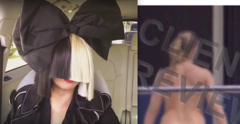 Singer Sia in James Corden's Carpool Karaoke and a nude photo of her