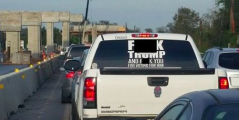 A Sheriff Threatened To Arrest This Woman For Her ‘Fuck Trump’ Bumper Sticker, So She Clapped Back With A Savage New One