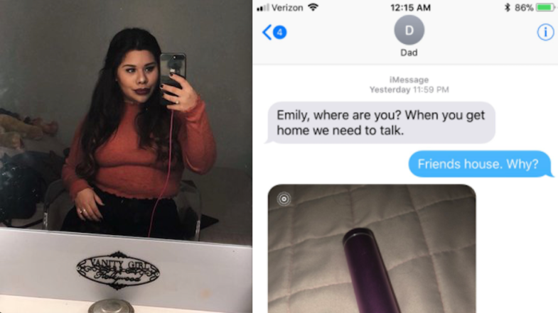 Teen was confronted by her dad about a sex toy that was actually a phone charger
