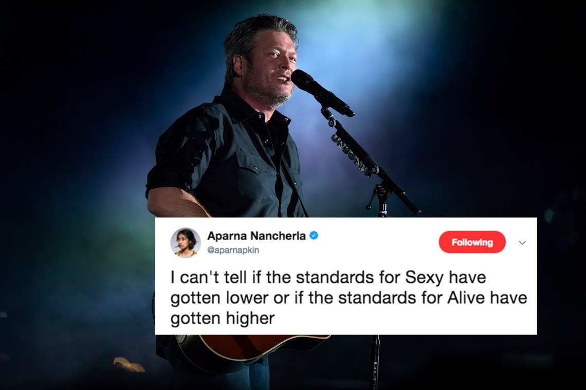Blake Shelton in concert and a tweet