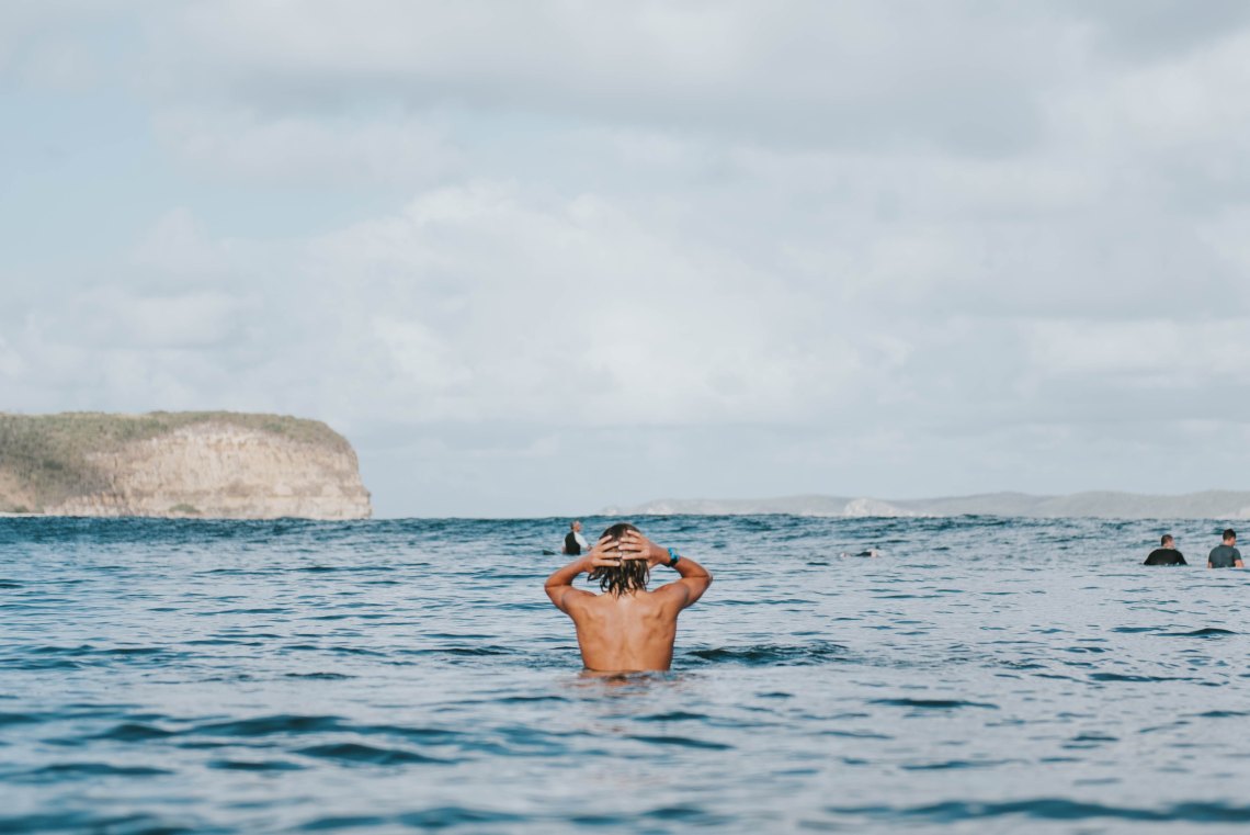 Guy in ocean