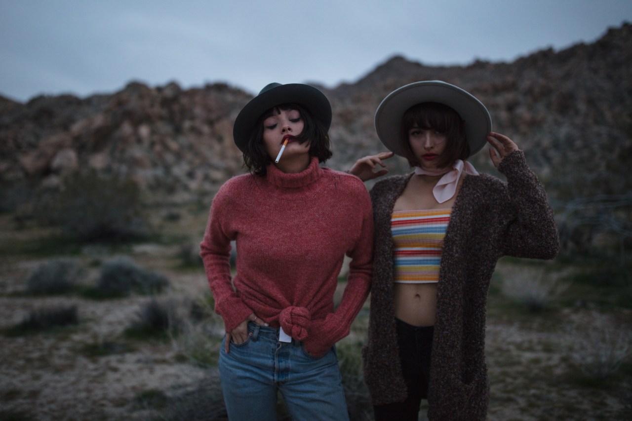 Badass broads intimidate you and smoke in the desert