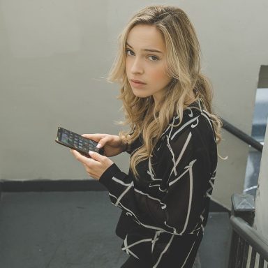 Girl texting a boy