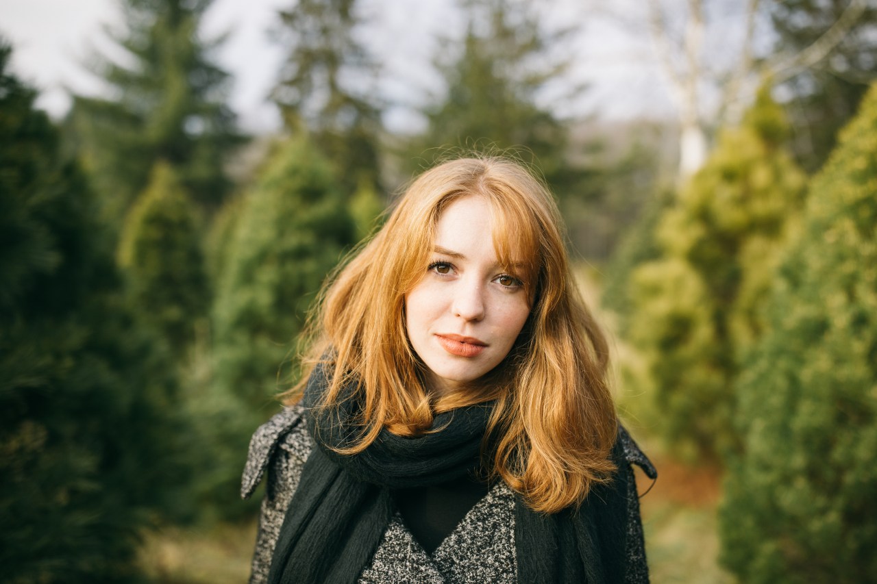 girl in forest