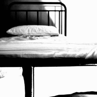 creepy hospital bed