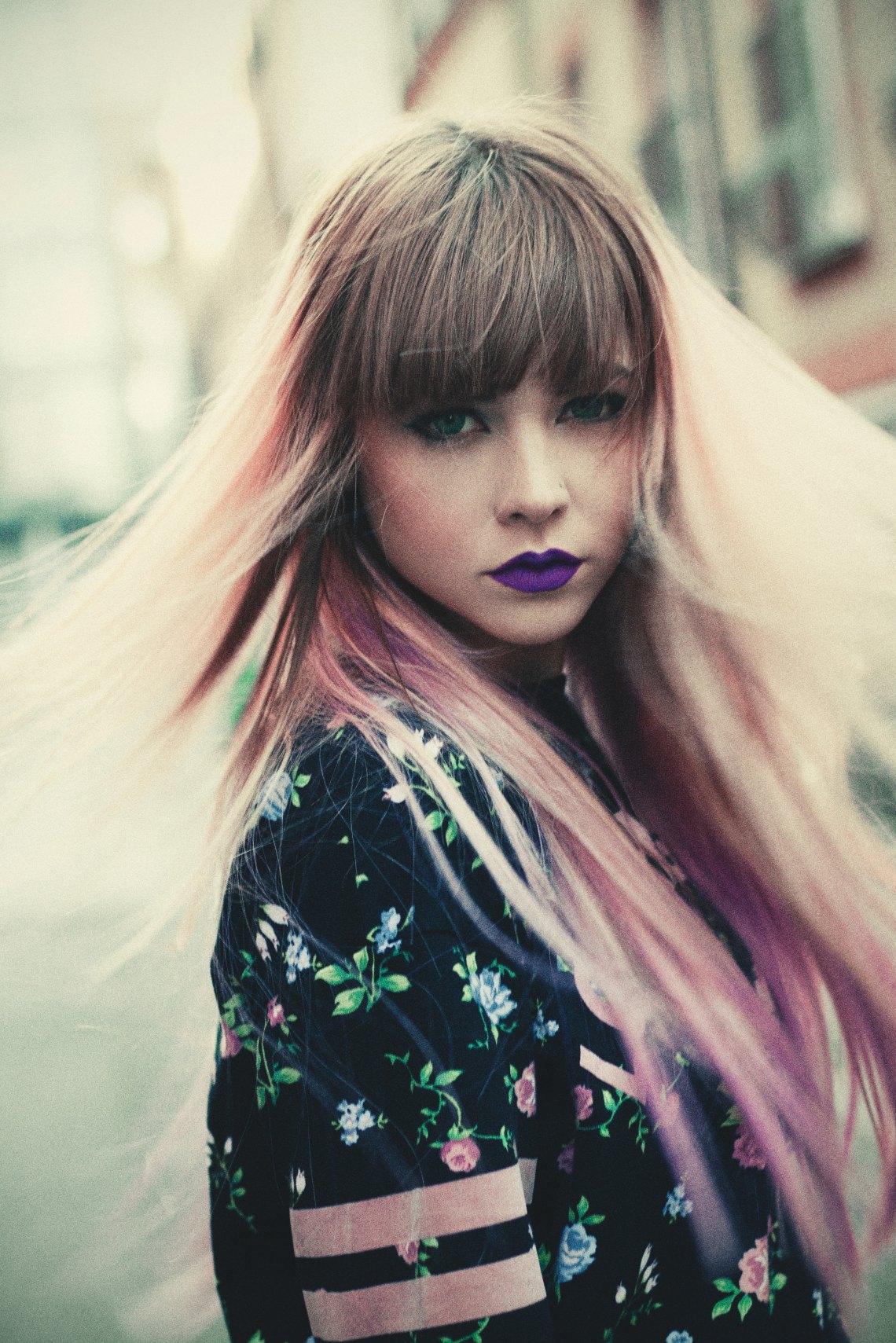purple hair