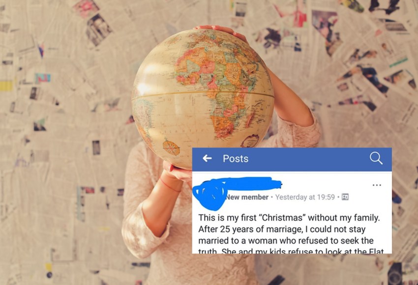 This Flat Earther Explained Why He Spent Christmas Alone In This Hilariously Bizarre Facebook Post