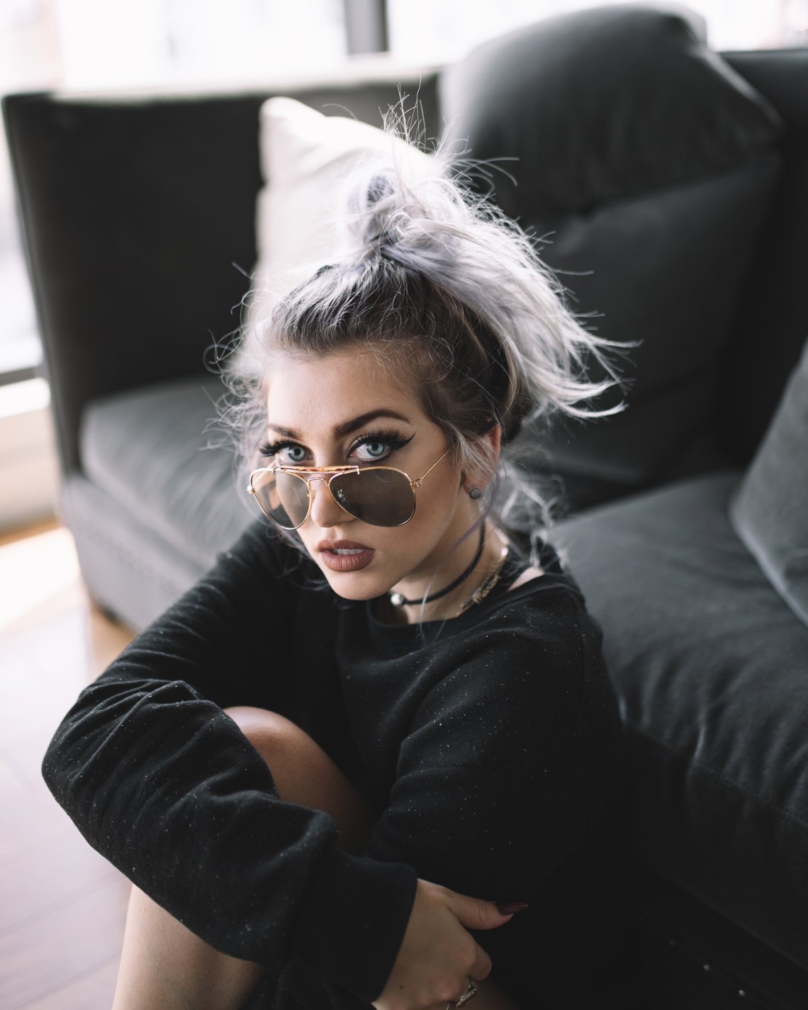 Girl trying to overcome anxiety