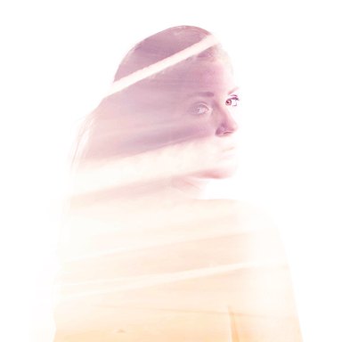 girl white backround