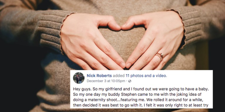 This Man Celebrated His GF’s Pregnancy With A Hilarious ‘Maternity’ Shoot Of His Own