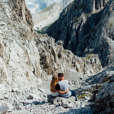 couple in the mountains