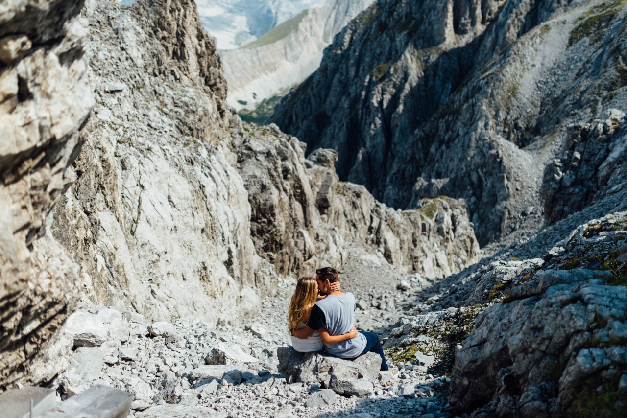 couple in the mountains