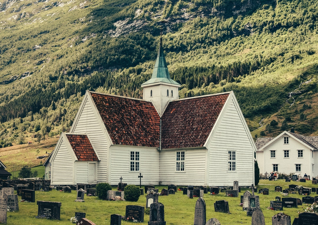 brown and white wooden church