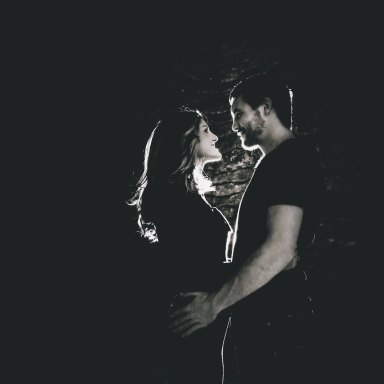 couple in the moonlight