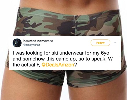 This Hilariously NSFW Underwear Ad On Amazon Has Everyone Saying ‘WTF’