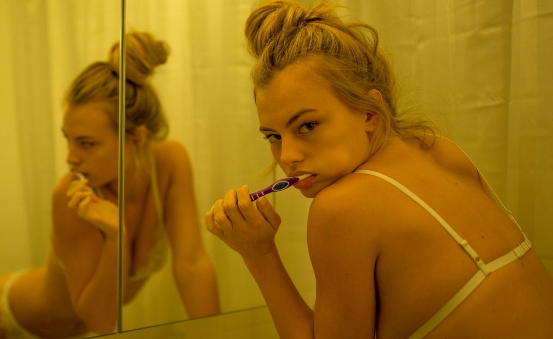A girl with a dirty mouth