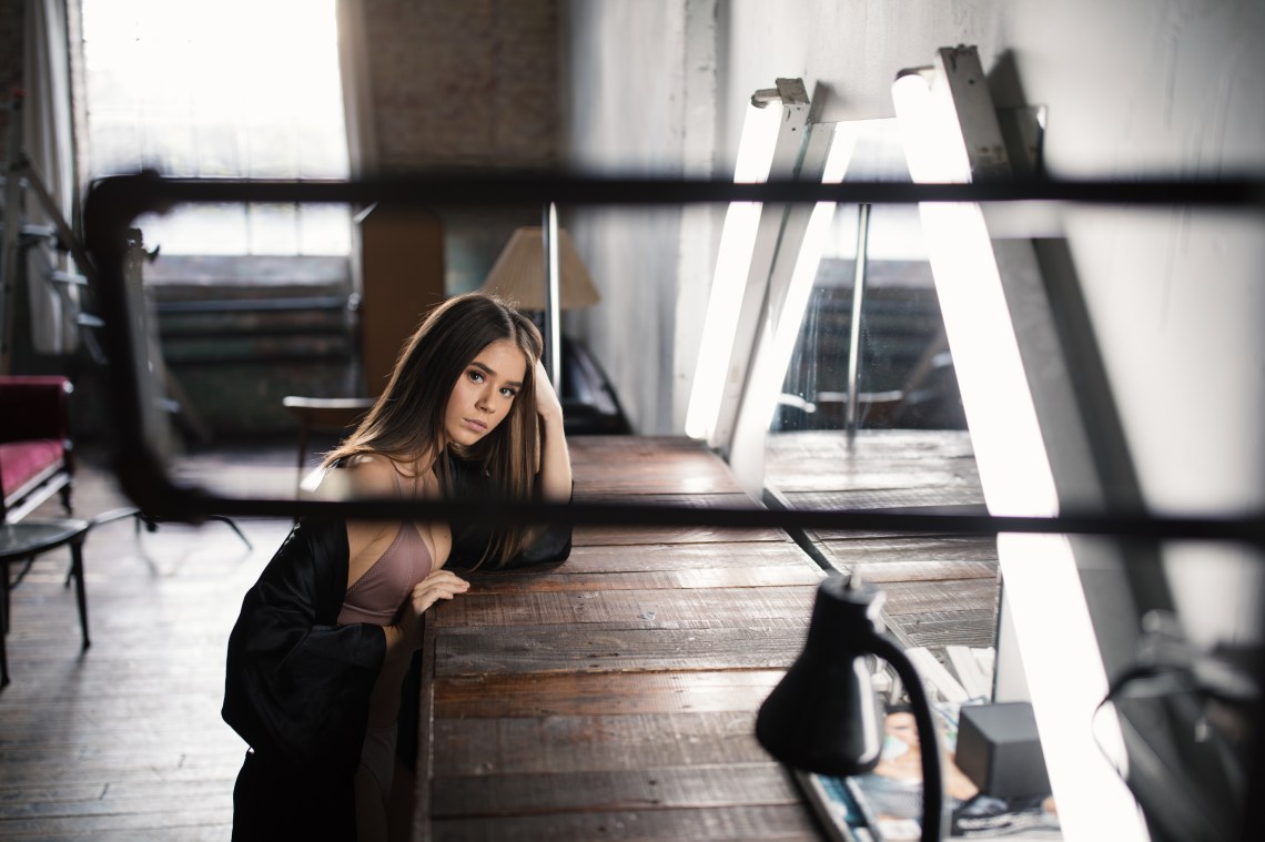 woman sitting and thinking
