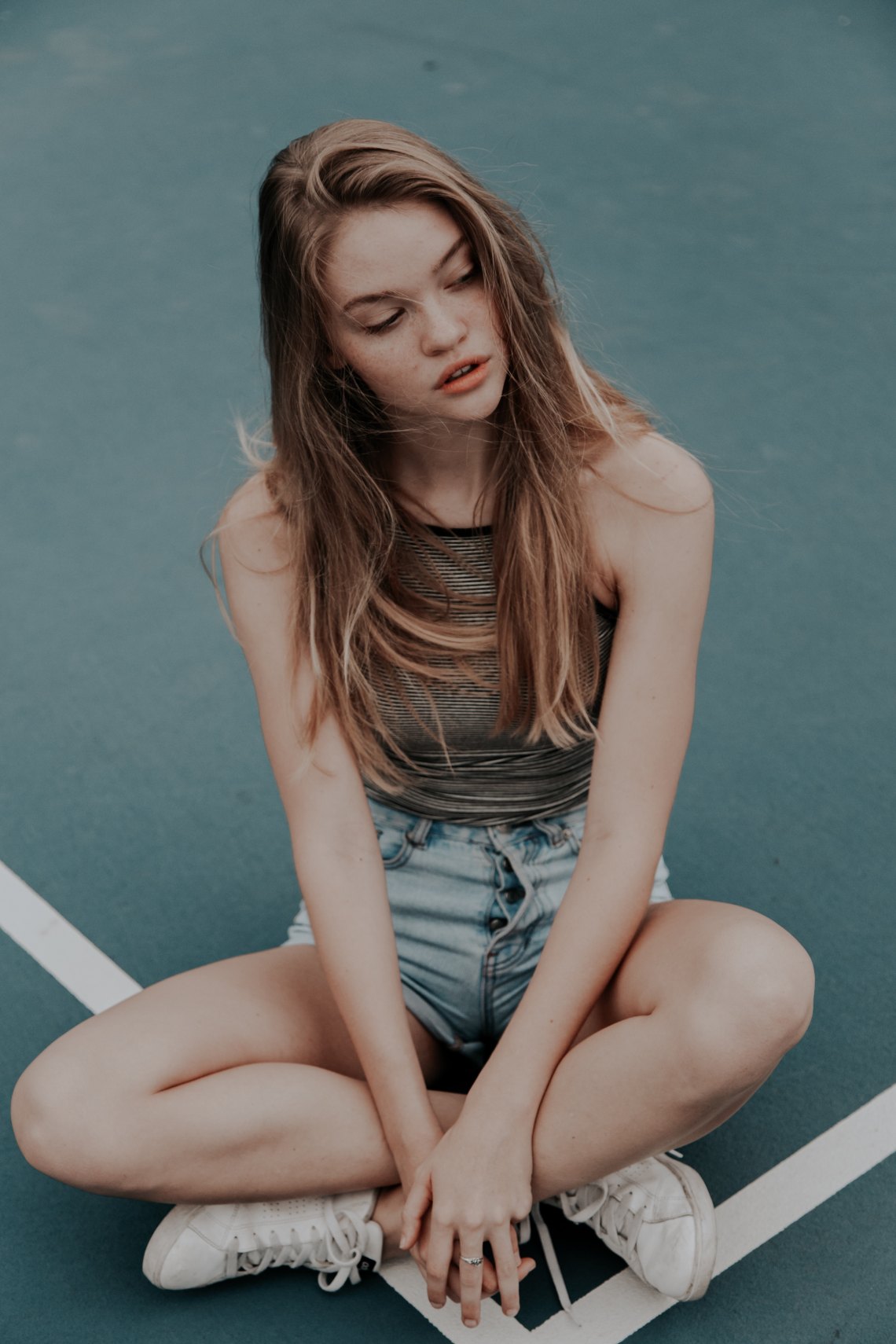 A girl with anxiety