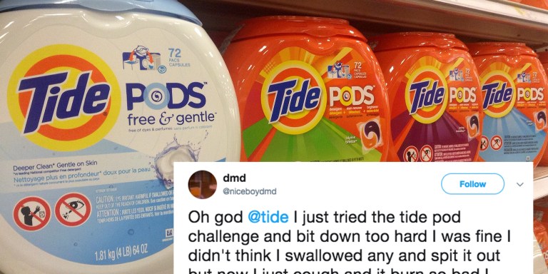 Here’s How Tide Is Responding To Everyone Who’s Tweeting Their Deadly Symptoms After Eating ‘Tide Pods’