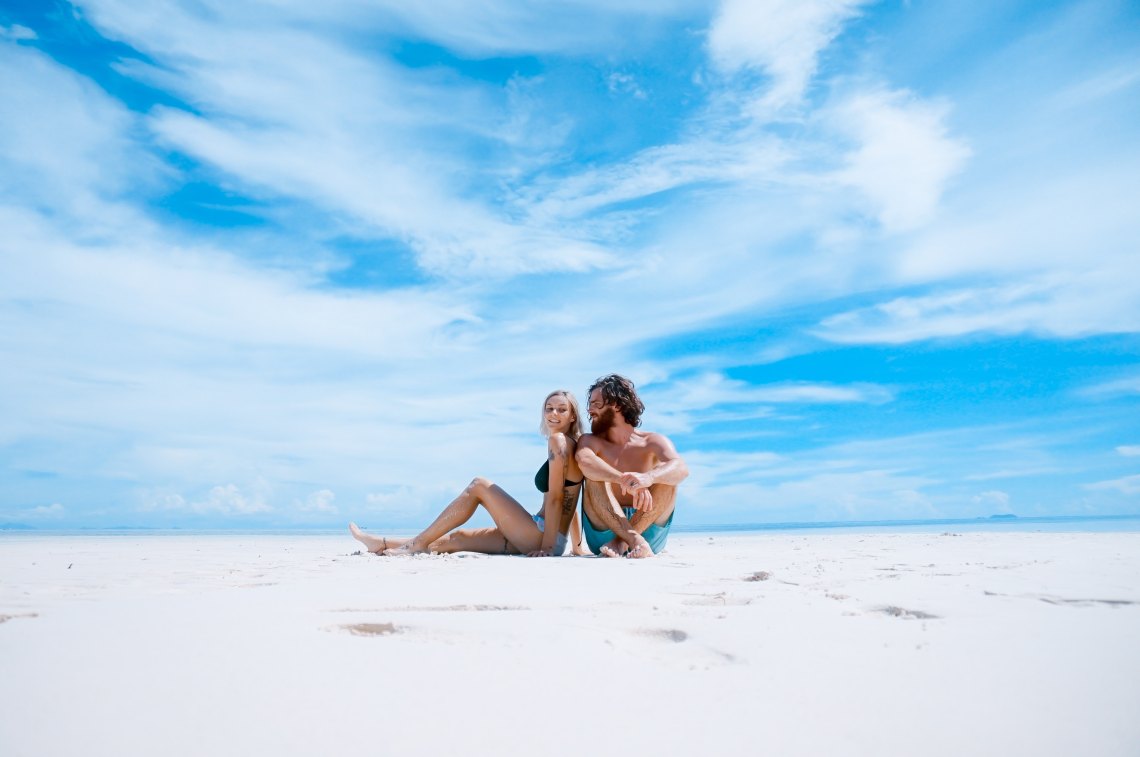 couple on a beach