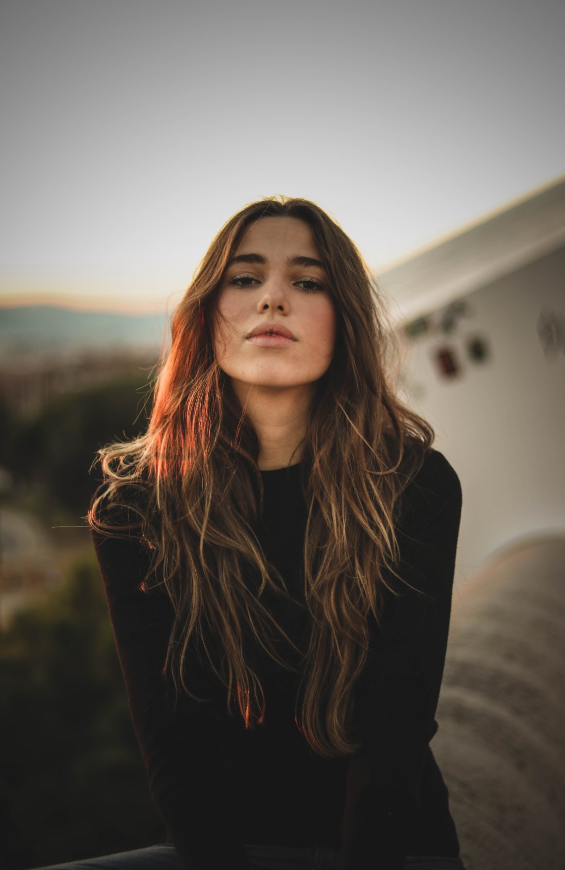 A girl taking care of her mental health