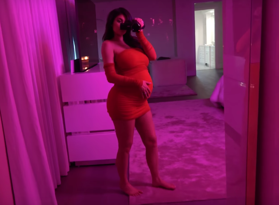 Kylie Jenner in her Youtube video "To Our Daughter"