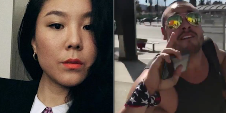 This Super Racist Man Wouldn’t Stop Harassing An Asian-American Woman, So A Bystander Punched Him In The Face