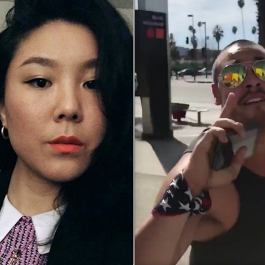 This Super Racist Man Wouldn’t Stop Harassing An Asian-American Woman, So A Bystander Punched Him In The Face