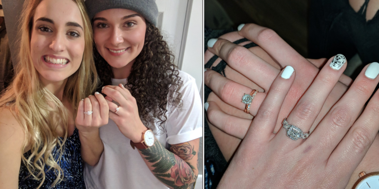 This Couple Accidentally Proposed At The Same Time In The Same Way And It’ll Make You Believe In Fate