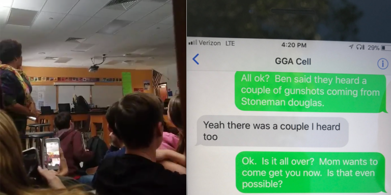 This Parent Received These Terrifying Texts From Their 14-Year-Old Son During The Florida Shooting