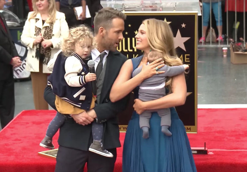 Ryan Reynolds and Blake Lively on the red carpet with their children