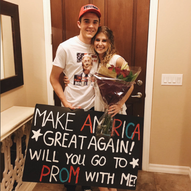 Twitter Is Brutally Dragging This Guy’s Trump-Themed Promposal And It’s Hilarious