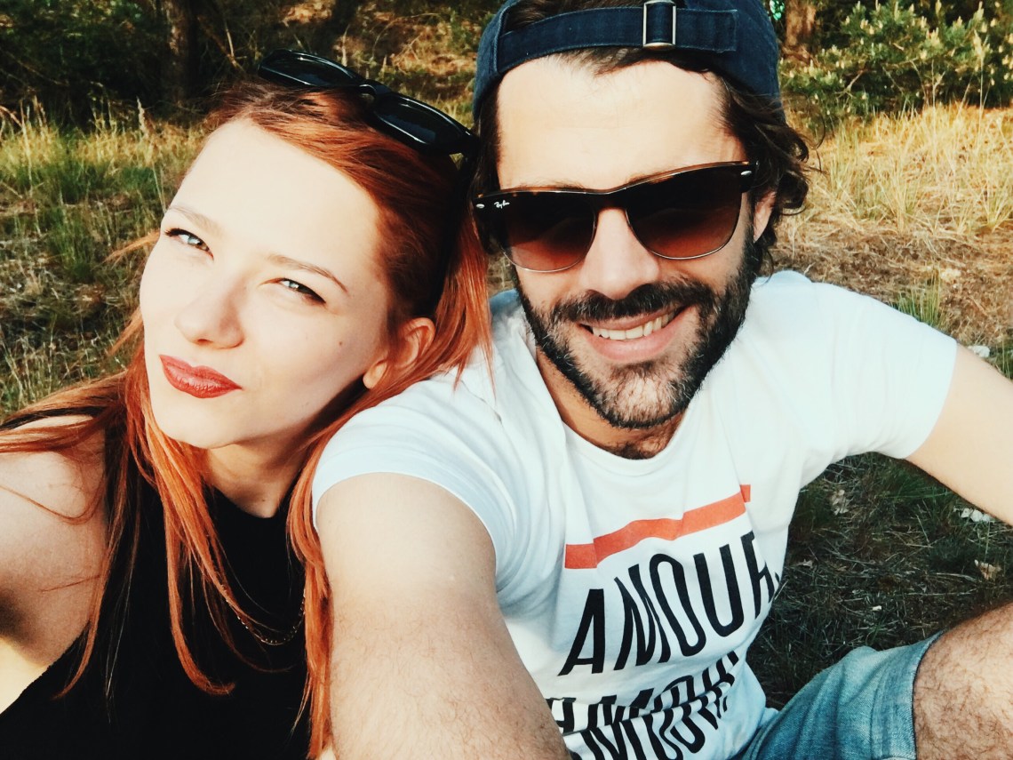 couple taking selfie