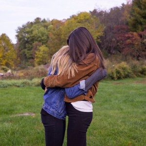 An aspie with her friend