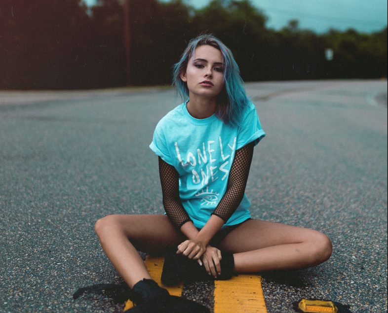 A girl with anxiety
