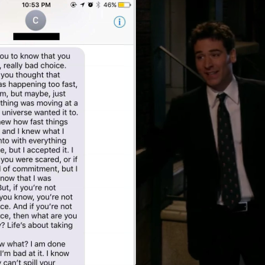 This ‘Nice Guy’s’ Cringe-y Text To The Woman Who Rejected Him Was Actually Just Quotes From ‘How I Met Your Mother’