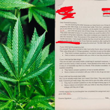 This Teen’s Mom Found Her Weed, So She Made Up A Fake Class Assignment To Get Herself Out Of Trouble
