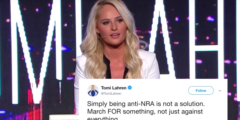 Tomi Lahren Tried To Make Fun Of #MarchForOurLives On Twitter, But It Hilariously Backfired On Her