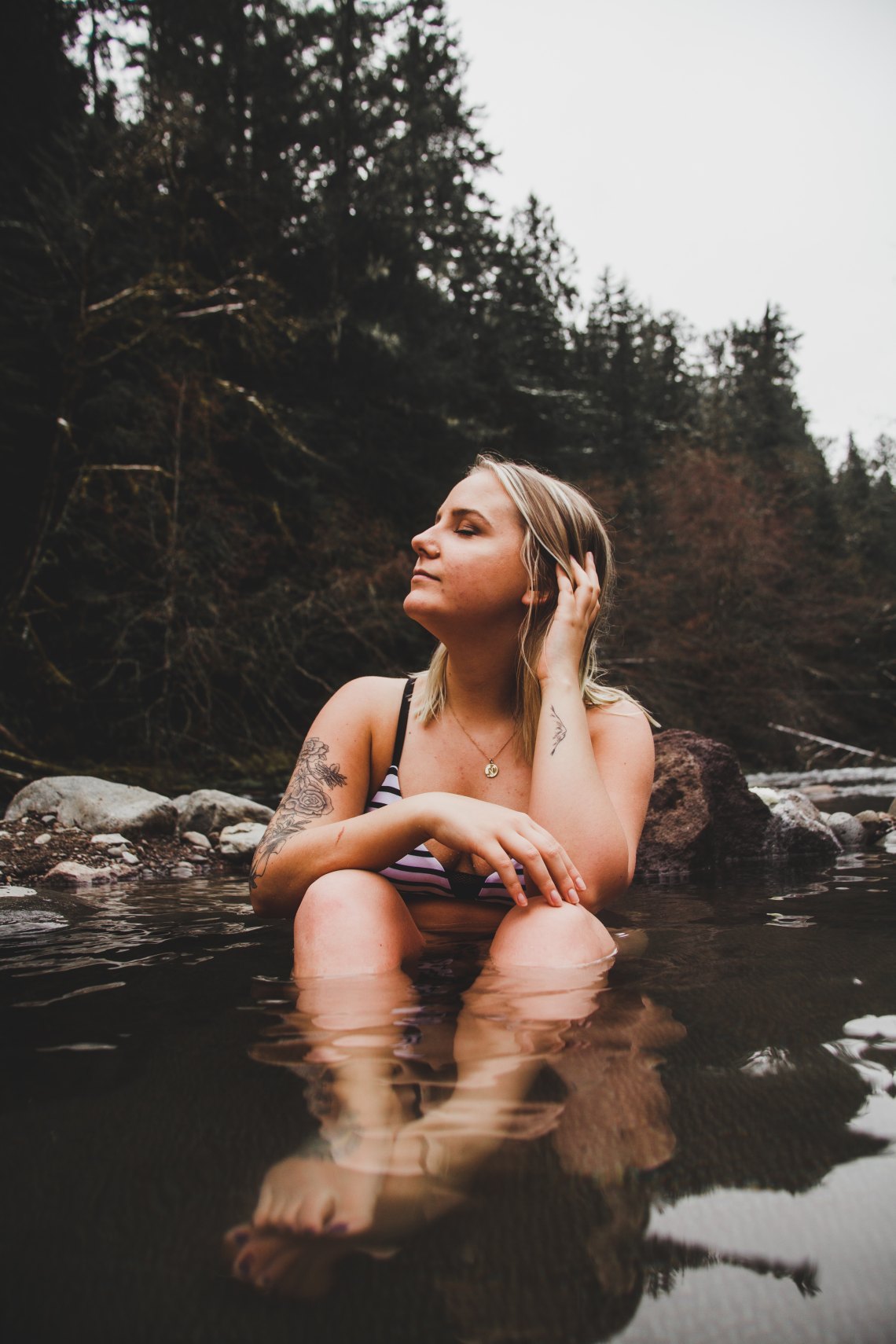 A woman with anxiety