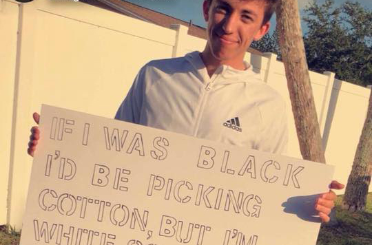 Racist promposal sign from Riverview High School