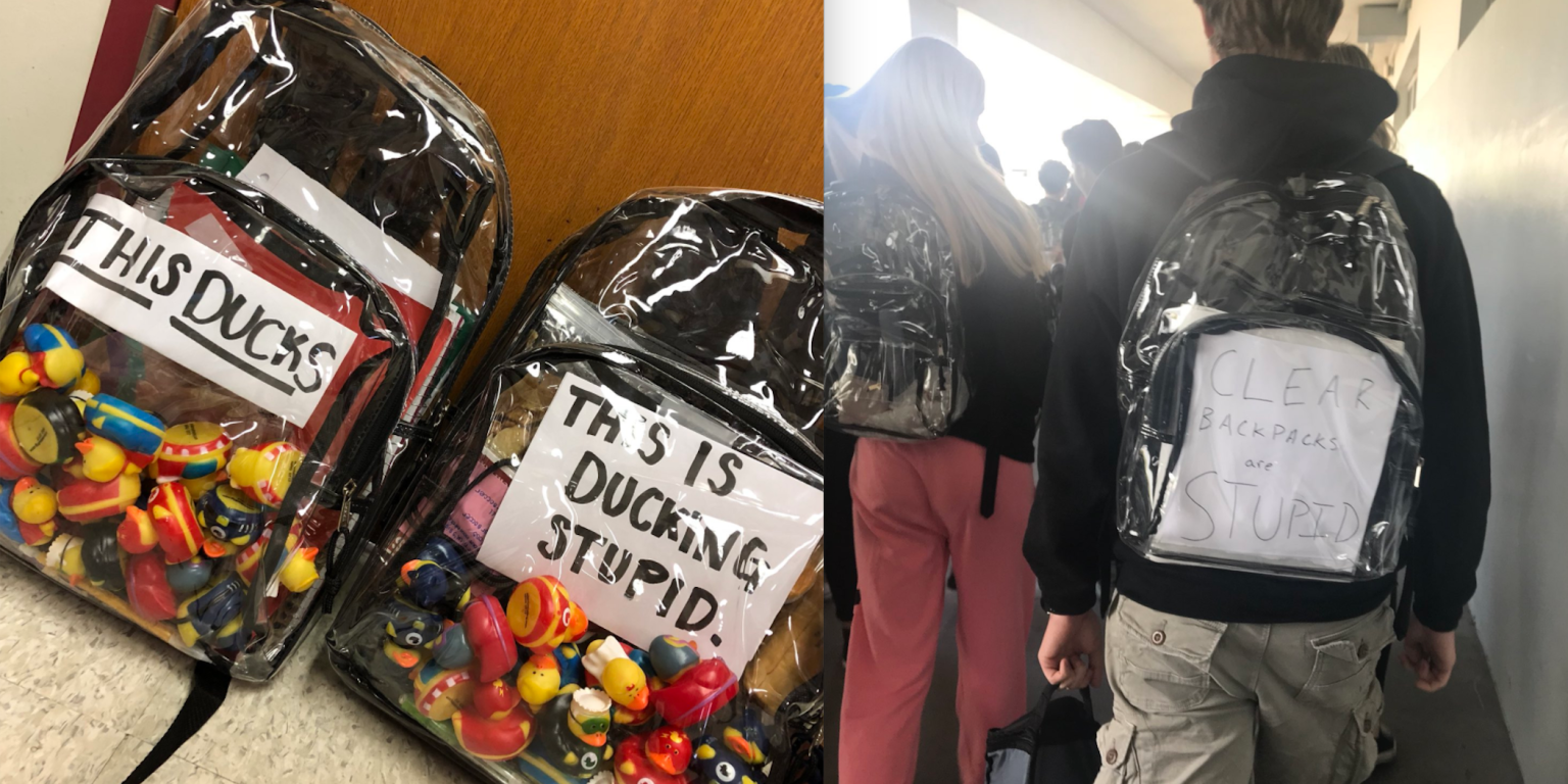 Parkland students rebel against clear backpacks with funny memes