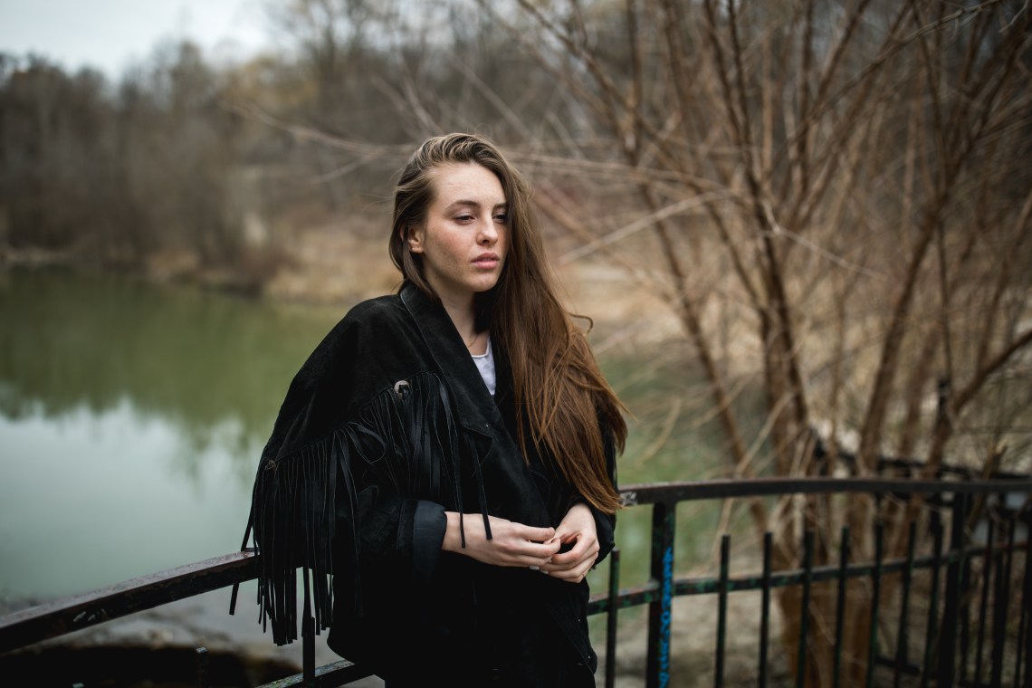 woman thinking outside