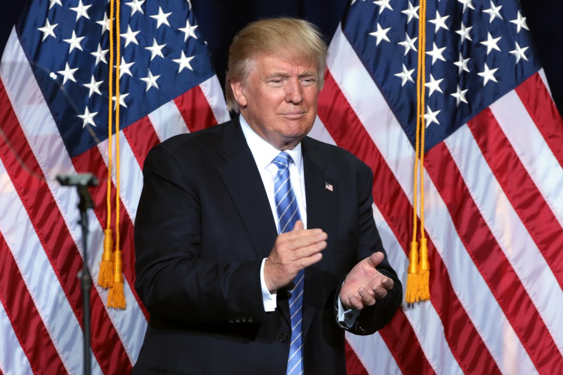 Trump clapping