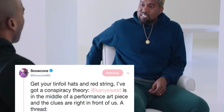 There’s A Wild New Conspiracy Theory About WTF Is Going On With Kanye And It Actually Kind Of Makes Sense