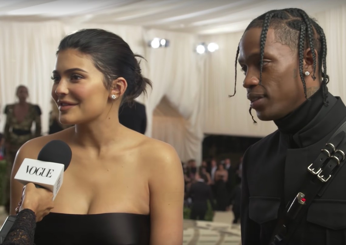 Kylie Jenner and Travis Scott on the Met Gala red carpet