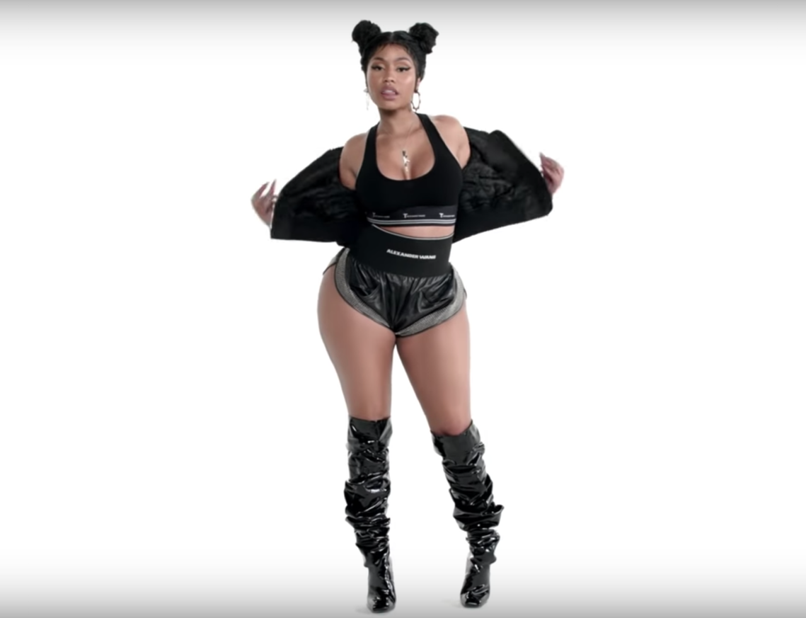 Nicki Minaj in Baring Tings music video