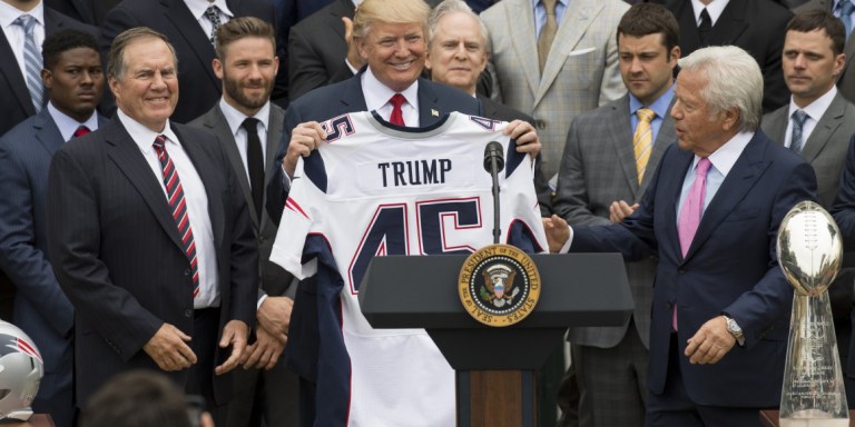 Donald Trump: Not An American Patriot But A New England Patriot