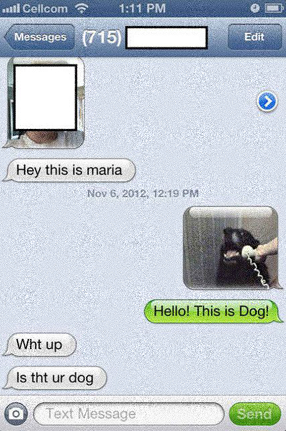 funny text messages to the wrong person