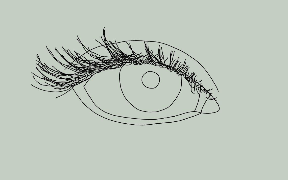 how to draw simple eyes step by step